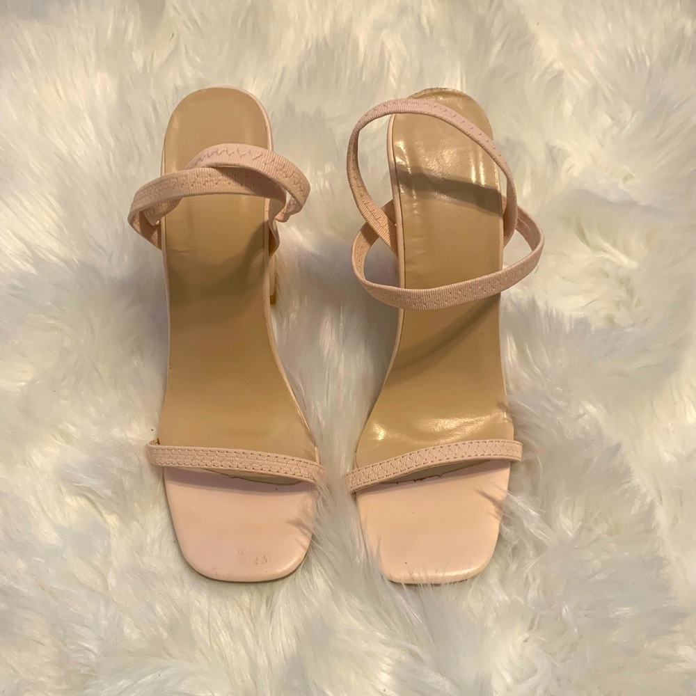 Baby pink heels